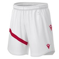 Shen Eco Match Day Shorts WHT/RED L Teknisk shorts i ECO-tekstil - Unisex